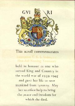 Royal Scroll, King George VI, SOE, FANY, WTS, Violette Szabo, Tania Szabo, Young Brave and Beautiful